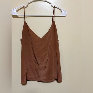 L'AGENCE Rich Brown Camisole Top